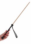 HIDDEN DESIRE EXTREME The Obedience Cane – silikonowy bat czarny, ergonomiczny uchwyt, 60 cm