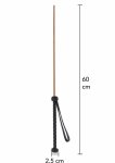 HIDDEN DESIRE EXTREME The Obedience Cane – silikonowy bat czarny, ergonomiczny uchwyt, 60 cm