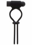 Hidden Desire Shots Vibrating & Adjustable C-Ring – silikonowy, regulowany pierścień z wibracjami