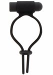 Hidden Desire Shots Vibrating & Adjustable C-Ring – silikonowy, regulowany pierścień z wibracjami