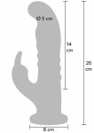 Playhouse Rotating G-Spot Rabbit Vibrator silikonowy, wodoodporny, podwójna stymulacja