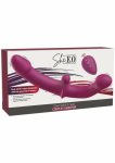 She.E.O Dual-Sided G-Spot Vibrator silikonowy, 10 trybów, fioletowy, pilot