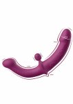 She.E.O Dual-Sided G-Spot Vibrator silikonowy, 10 trybów, fioletowy, pilot