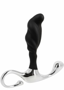 TOYJOY P-Spot Stimulator Small anatomiczny korek silikonowy, czarny, kompaktowy