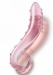 TOYJOY Sparkle G-Spot Wand szklany model anatomiczny, borokrzemowy, teksturowany