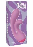 Untamed Rabbit Vibrator silikonowy, wodoodporny, 10 trybów, 2 silniki, fioletowy
