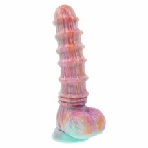 Evolved Fantasy Vibrator 27.6 cm silikonowy, 8 trybów, pilot, przyssawka, fioletowy