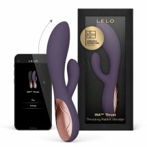 LELO INA Thrust Rabbit fioletowy – dynamiczny system ruchu, silikon medyczny, Bluetooth