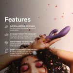 LELO INA Thrust Rabbit fioletowy – dynamiczny system ruchu, silikon medyczny, Bluetooth
