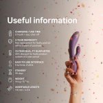 LELO INA Thrust Rabbit fioletowy – dynamiczny system ruchu, silikon medyczny, Bluetooth