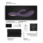 LELO INA Thrust Rabbit fioletowy – dynamiczny system ruchu, silikon medyczny, Bluetooth
