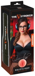 Rebel V-Stroker Hannah – kompaktowa maszyna intymna z etui, elastyczna wkładka TPE, 26,5cm
