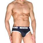 MACHO MCH008 Granatowe slipy męskie M – klasyczne, Lycra, anatomiczna miseczka push-up