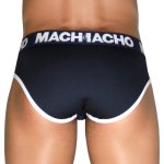 MACHO MCH008 Granatowe slipy męskie M – klasyczne, Lycra, anatomiczna miseczka push-up