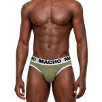 MACHO MCH013 Military Green slip męski S Lycra z anatomiczną miseczką push-up