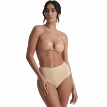 BYE-BRA Silicone Cups Beżowe Cup A – samoprzylepne nakładki modelujące, silikon, wielorazowe