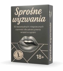 Sprośne Wyzwania – gra planszowa dla par 18+ z 50 zadaniami i gadżetem, prezent