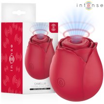 INTENSE Camellia Rose by Waves Bordeaux – kompaktowy stymulator ssący IPX6, 10 trybów