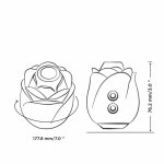 ROMP Rose 2.0 Pink – stymulator z technologią Pleasure Air, wodoodporny, 10 ustawień
