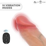 MR INTENSE Arnold M – wibrująca nakładka silikonowa 14,5 cm z pilotem, anatomiczna