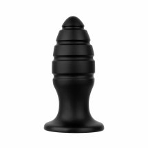 BUTTR Aftershock I Plug segmentowy model anatomiczny 23 cm, szeroka podstawa, czarny