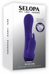 SELOPA PLUM JOB mini masażer kroliczek, 2 silniki, 10 trybów, USB, fioletowy