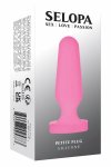 SELOPA Petite Plug anatomiczny model silikonowy, szeroka podstawa, 7,3 cm, czarny