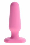 SELOPA Petite Plug anatomiczny model silikonowy, szeroka podstawa, 7,3 cm, czarny