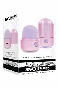 EVOLVED Vacation Vibes Tapping kompaktowy masażer z funkcją pulsacji, 5 trybów, USB-C, LED