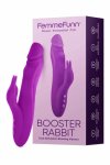 FemmeFunn Booster Rabbit Purple wibrator rotacyjny 360°, 7 trybów, 2 silniki, silikon premium