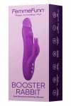 FemmeFunn Booster Rabbit Purple wibrator rotacyjny 360°, 7 trybów, 2 silniki, silikon premium