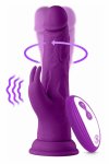 FemmeFunn Wireless Turbo Rabbit Purple silikonowa maszyna intymna 21 cm, 8 trybów, pilot