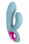 FemmeFunn Cora Light Blue – punktowy masażer z 10 trybami pulsacji i wibracji, silikon, splashproof