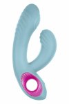FemmeFunn Cora Light Blue – punktowy masażer z 10 trybami pulsacji i wibracji, silikon, splashproof