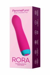 FemmeFunn Rora Pink – obrotowy model kulkowy, płynny silikon, 8 trybów, tryb Boost, wodoodporny