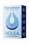 FemmeFunn Volea Light Blue/Dark Purple – wibrator z ruchomą końcówką, 10 trybów, silikon medyczny