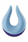 FemmeFunn Volea Light Blue/Dark Purple – wibrator z ruchomą końcówką, 10 trybów, silikon medyczny