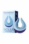 FemmeFunn Volea Light Blue/Dark Purple – wibrator z ruchomą końcówką, 10 trybów, silikon medyczny