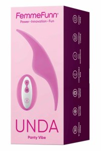 FemmeFunn Unda Pink – dyskretna maszyna intymna, pilot, silikon medyczny, wodoodporna