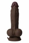 SHAFT Model A 7.5” Mahogany – silikonowy model wibracyjny Flexiskin™, pilot, wodoodporny