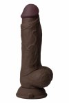 SHAFT Model A 7.5” Mahogany – silikonowy model wibracyjny Flexiskin™, pilot, wodoodporny