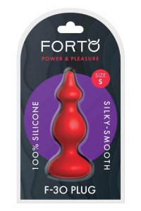 FORTO F-30 POINTER SMALL RED silikonowy model z segmentowymi koralikami, czerwony