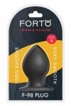 FORTO F-98 Cone Small Black silikonowy stożek z przyssawką, 10 cm, czarny