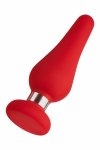 FORTO F-21 TEAR DROP Medium Red silikonowy model z pierścieniem stalowym, czerwony