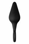 FORTO F-10 silikonowy stożkowy korek z uchwytem, czarny, Small, anatomiczny