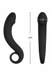 FORTO F-19 Plug Black silikonowy anatomiczny model z uchwytem, czarny