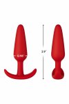 FORTO F-31 Plug Medium Red silikonowy anatomiczny korek średni z kotwicą, czerwony