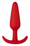 FORTO F-31 Plug Small Red silikonowy anatomiczny korek z kotwicą, czerwony, rozmiar S
