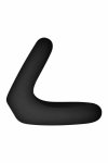 FORTO F-22 D RING Small Black silikonowy pierścień anatomiczny, czarny, rozmiar S