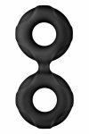 FORTO F-81 Double Ring 44mm Czarny silikonowy podwójny pierścień anatomiczny